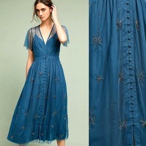 Lille Beaded Midi Dress from Anthropologie